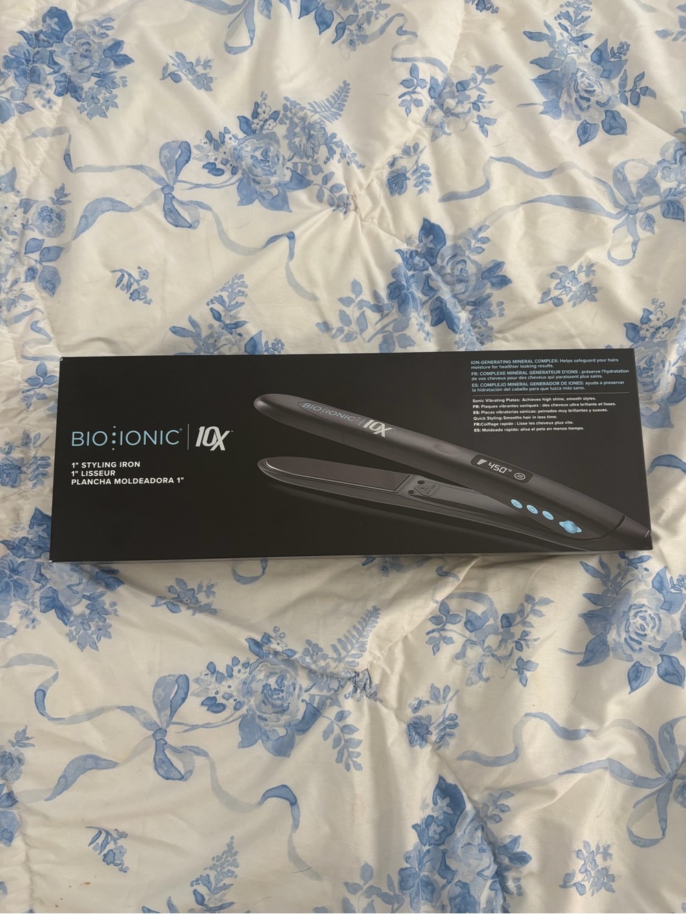 Bio ionic 10X Black Styling Iron - Professional Hair Straightener